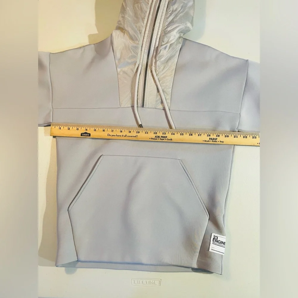 Nike Air Jordan 23 Engineered 1/2 Zip Gray Hoodie Men’s Small GUC